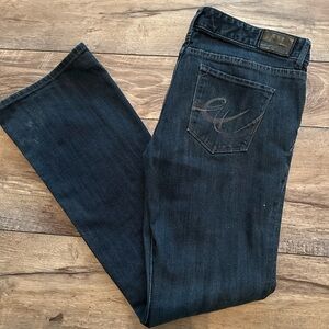 Express Dark Blue Women's Boot Cut Jeans